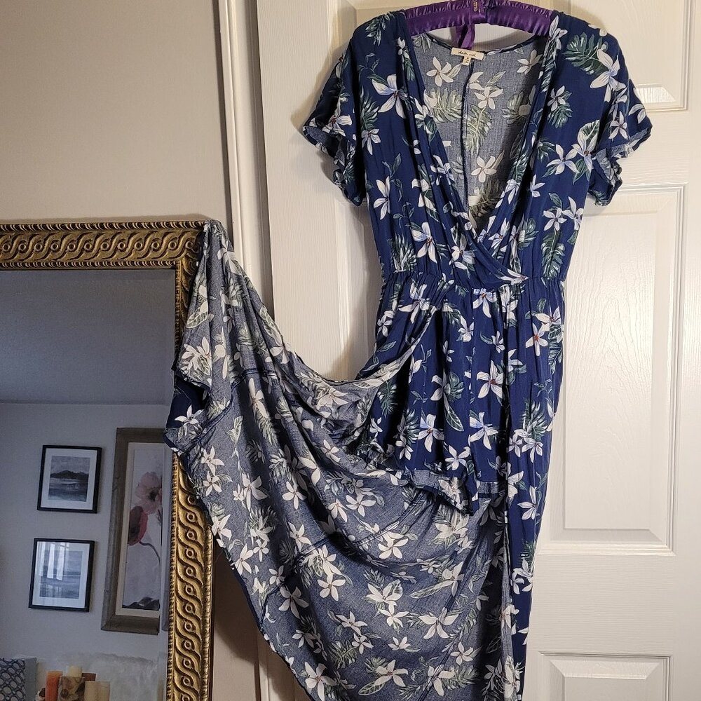 bleuh ciel Maxi with Romper Underlayer NWOT